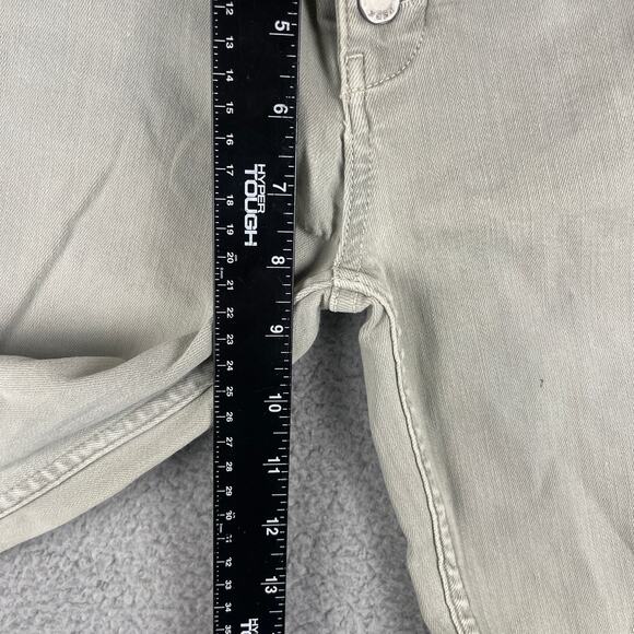 Free People Women's SZ. 26 Gray Cotton Elastane Button Fly Skinny Jeans - Picture 9 of 12